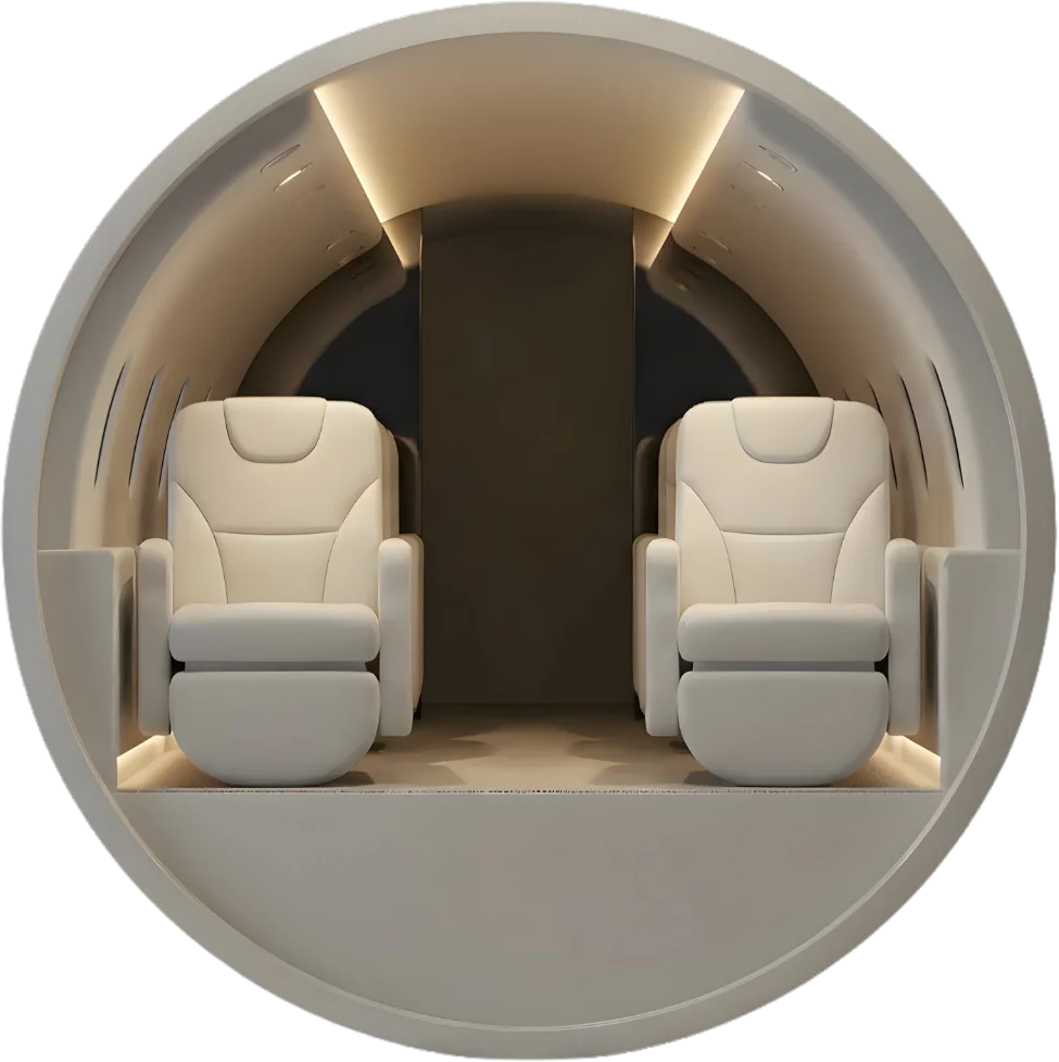 N800PL cabin cross section